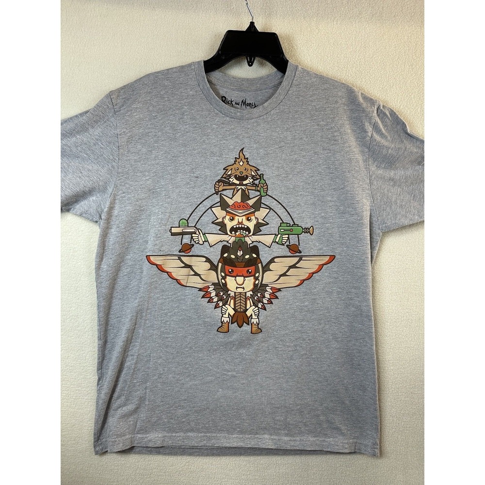 Rick And Morty Flesh Curtains BoxLunch Exclusive T-Shirt Mens Size XL Gray